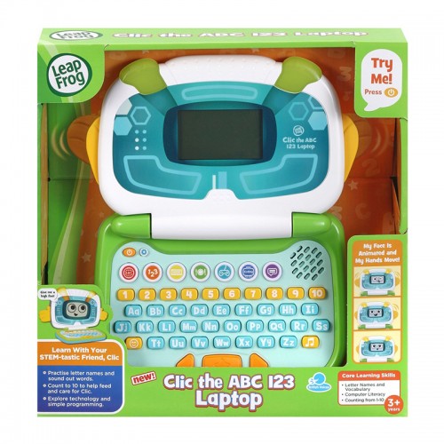 LeapFrog Clic the ABC 123 Laptop | Character Robot Laptop
